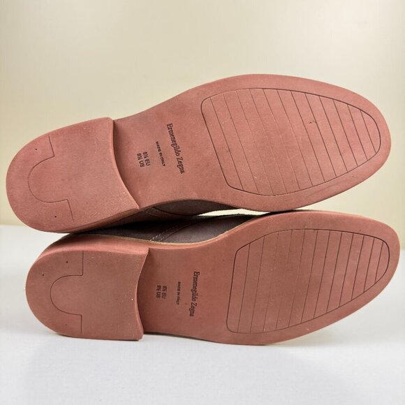 Ermenegildo Zegna Suede Chukka Boots in Taupe/Gray main image 14